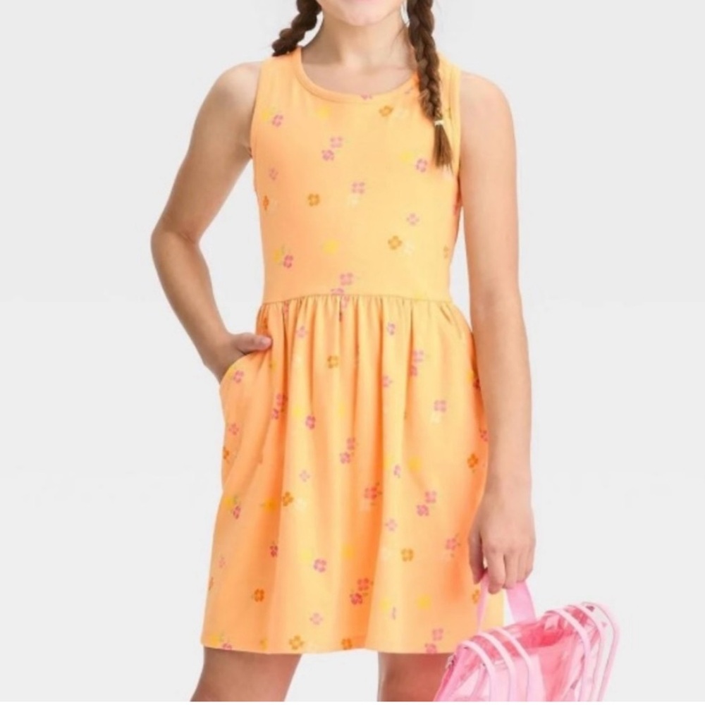 Cat & Jack Orange Sleeveless Sundress